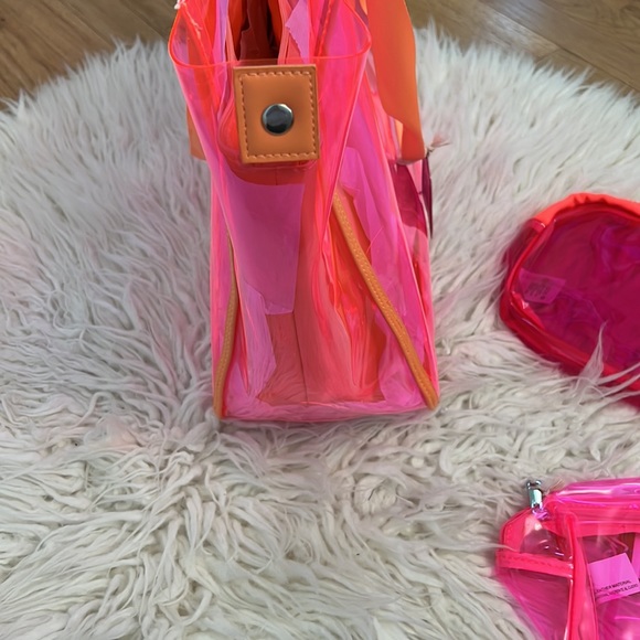 NWT Neon Pink and Orange Beach Bag Bundle (3 items) - Picture 5 of 11
